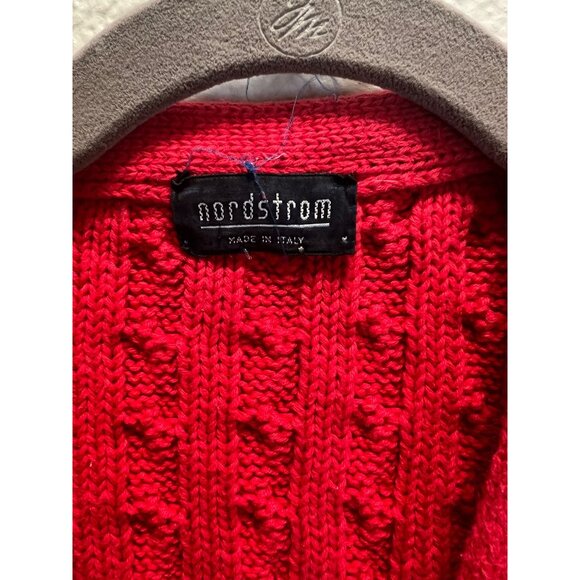 Vintage Nordstrom Cable net Vest  Size small  Made in Italy - Picture 2 of 4
